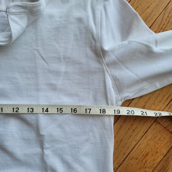 White Long Sleeve Henley Shirt - Picture 8 of 12